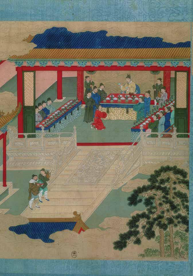 In this silk painting, Emperor Hui Zong is