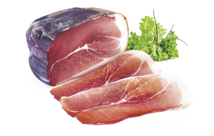 The ham of Valtellina. The Prosciutto Crudo Fiocco della Valtellina is the icon of pork-based cured meats from the Valtellina area.