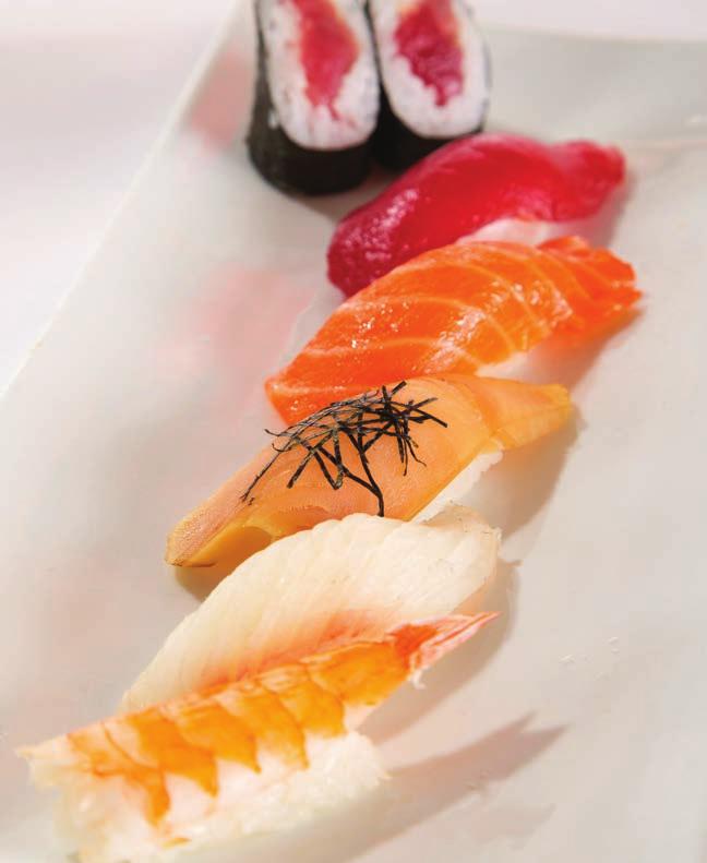 $34.95 Chef s choice of 15pc of sashimi and a rainbow roll CHIRASHI* $17.
