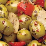 5kg Drained 3kg ETNA OLIVES Beldi olives in a hot chilli, pepper and garlic marinade Code OC073 Gross