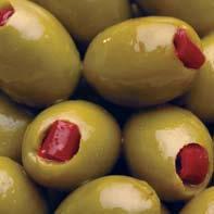5kg Drained 3kg DOUBLE STUFFED OLIVES - GARLIC & PEPPER Large green olives