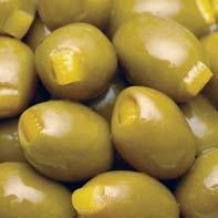 Stuffed Olives continued LEMON STUFFED OLIVES Large green olives hand stuffed