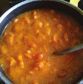 IN THE KITCHEN APRICOT JAM: INGREDIENTS: 1.2 k of Apricots 700 r of suar 200 ml of water METHOD: Wash the apricots, remove the stones and cut into pieces.