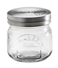 Simply twist the lid to easily dispense different amounts of ingredients through the different sized