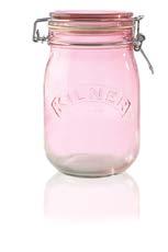Kilner color clip top jars Beautifully decorated in soft color hues, the colored Kilner Jars