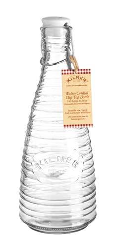 Kilner Water/Cordial Clip Top Bottles Attractive and stylish, the Kilner water/cordial bottles are a great extension to the Kilner bottle range.