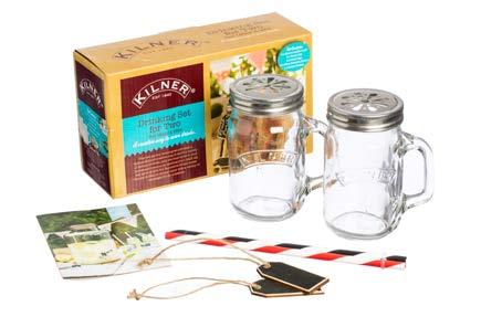 776 CTN 6 Kilner Drinking Set for two The Kilner drinking set for two offers a creative way of serving and enjoying delicious drinks.