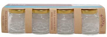 Kilner set of 4 shot jars with lids These Kilner jar shaped shot glasses provide a
