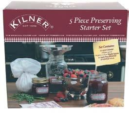 kilner 5 piece preserving starter set The Kilner Canning Starter Set is made up of all the items any first time preserver will