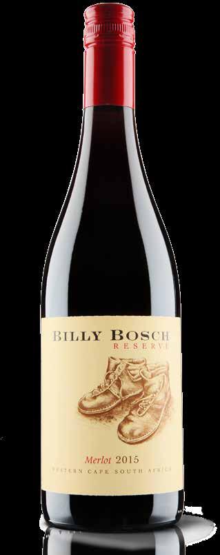 Fleshy numbe that sets the Melot standad at the money County: South Afica Westen Cape Billy Bosch Westen Cape Reseve Melot 2016 Winemake s wods.