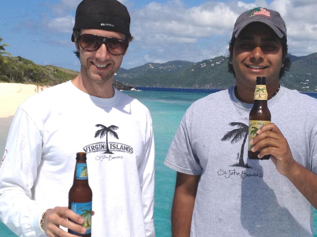 Merchandising Goes National Chipman and Vyas continually pondered how to leverage marketing a beer brewed in a paradise-like setting. Merchandising their brand seemed like a natural next step.