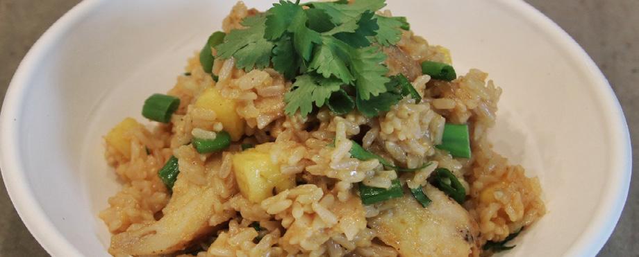 THAI PINEAPPLE CHICKEN FRIED RICE Featuring Minh Less Sodium Sweet & Sour Sauce SWEET & SOUR CN Crediting M/MA Grain 1 oz. 2 oz.