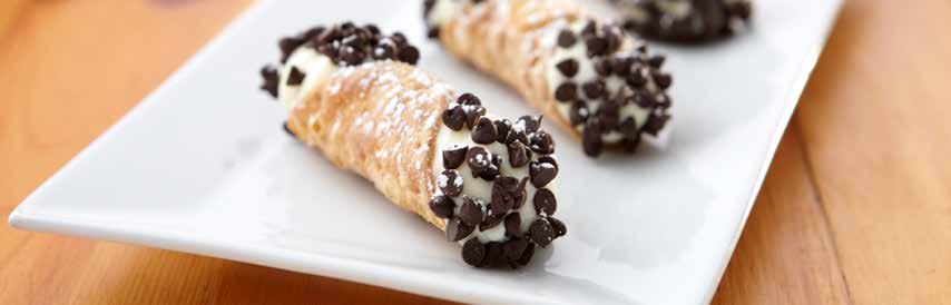 DESSERT PLATTERS CANNOLIS AND FRESH BAKED GOODS - 2 dozen ea. *48 Hour Notice Required Mini Cannoli 45.