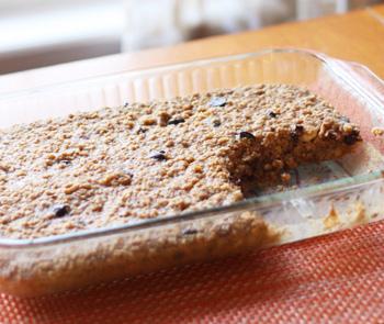 Peanut Butter and Banana Baked Oatmeal Packed with fiber, protein, and potassium (from bananas), this baked oatmeal is not only mouth-watering but also a healthy way to start your day.