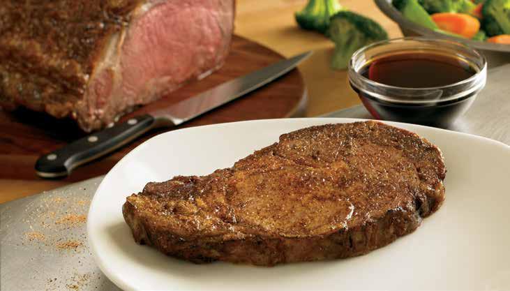 Seasoned and Seared Prime Rib SIGNATURE STEAKS Add a cup of the Soup of the Day or one of our Signature Side Salads.