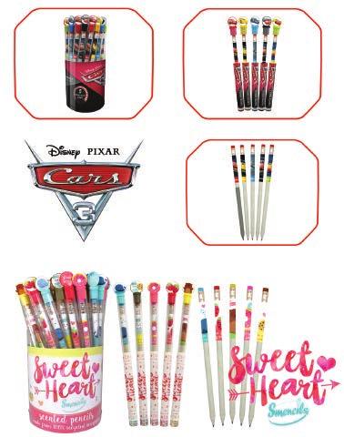 Seasonal & Disney Smencils Make 40% Profit! Disney SMENCILS! Get creative with these new scented pencils. Select your favorites from these Disney-themed movie characters.
