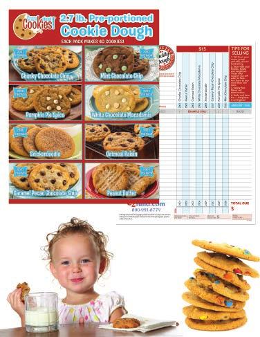 Crazy About Cookies 2.7 lb. Preportioned Cookies - $15 / Box Up to 48% Profit! Delicious & Convenient bake fresh cookies in just minutes it doesn t get any easier than this!