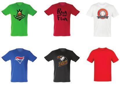 Custom T-Shirts The profit is UP TO YOU! Raise funds while promoting your group or event with these high-quality preshrunk cotton T-Shirts. Custom T-shirts are a great fundraiser for Sports groups.
