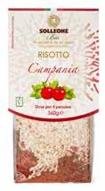 REGIONAL RISOTTI Traditional regional recipes Ready to serve in 1 minutes Family portion With Carnaroli organic rice : compact and soft With organic vegetable broth granulated manually and cooked at
