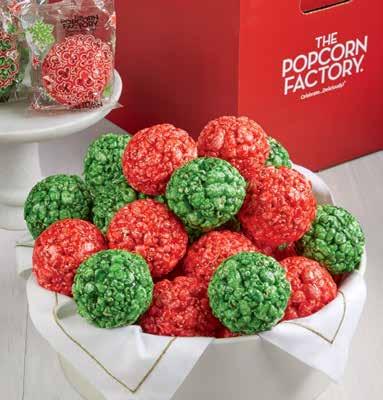 Mores. Serves 5 7. U D B121299 $79.99 HOLIDAY POPCORN BALLS Our very popular Holiday Popcorn Balls make a festive and delicious group gift.