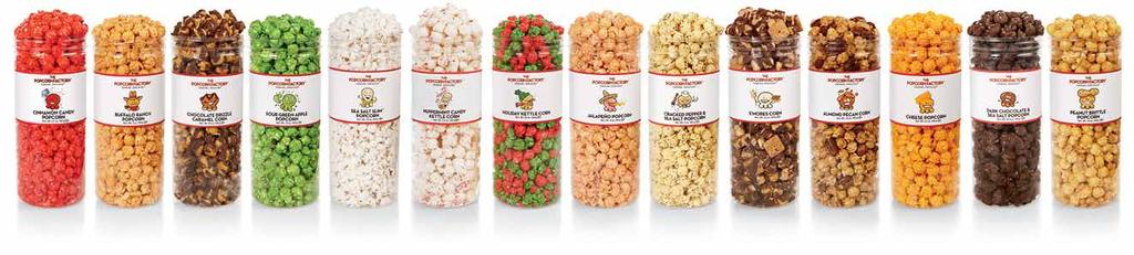 A B C FESTIVE FLAVORS Make the season bright with our seasonal 10 canisters A S3580HKC Holiday Kettle Corn