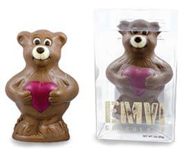 855485003868 1010807 Milk Chocolate Bear Holding Red Heart CS 9 3