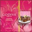 Packaged Confections Godiva Chocolatier 1008011 1013694 1013996 1013997 1013998 1015245 1019633 1019634 1019635 1019636 1019637 1008011 Red Fab Heart Box 15 pc CS 12 5.