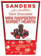 Chocolate Mini Raspberry Sorbet Hearts CS 12 6