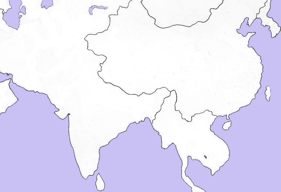 India & China Map Complete the map below following the directions at the bottom of the page.