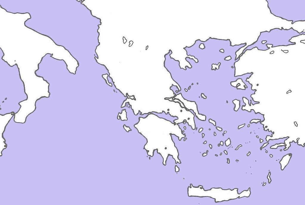 Ancient Greece Map Complete the map below following the directions at the bottom of the page.