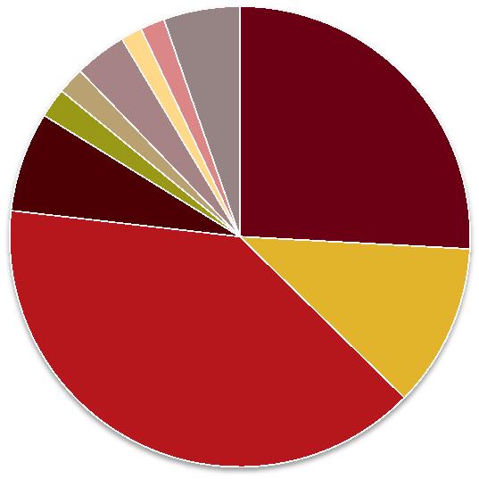 Chart 1-17: Total Planted Vines, Red Varieties GR-7 2% Petite Pearl 2% Sabrevois King of the North 4% 2% St.