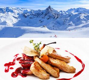 culinary experience. The restaurant is located in Courchevel, France in the French Alps. The menu changes with each season showcasing new ingredients for each dish.