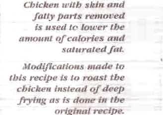 Bila masak, hias dan hidangkan. Chicllen in Red Sauce (Serves 5) Ingredients 600 g (5 pcs) chicken drumstick.