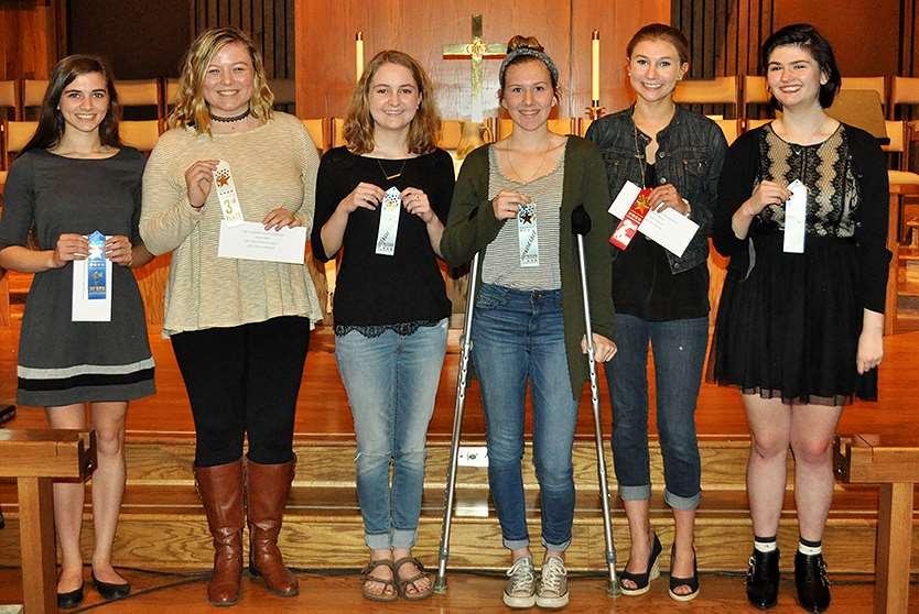 PHOTOJOURNALISM WINNERS Photojournalism winners in Print were (l-r): Bailey Bohannon, Boyd-Buchanan; Taylor Price, Madison Herndon, Sydney Ibach, McKenzie Topping, all from Chattanooga