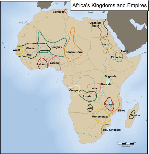 The Kingdom of Ghana emerged as early as