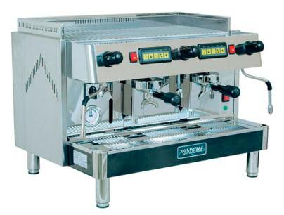 Diadema 2 Group Espresso Machine The Diadema Two Group is designed to continuously produce one to four cups of espresso coffee or cappuccino at the same time.