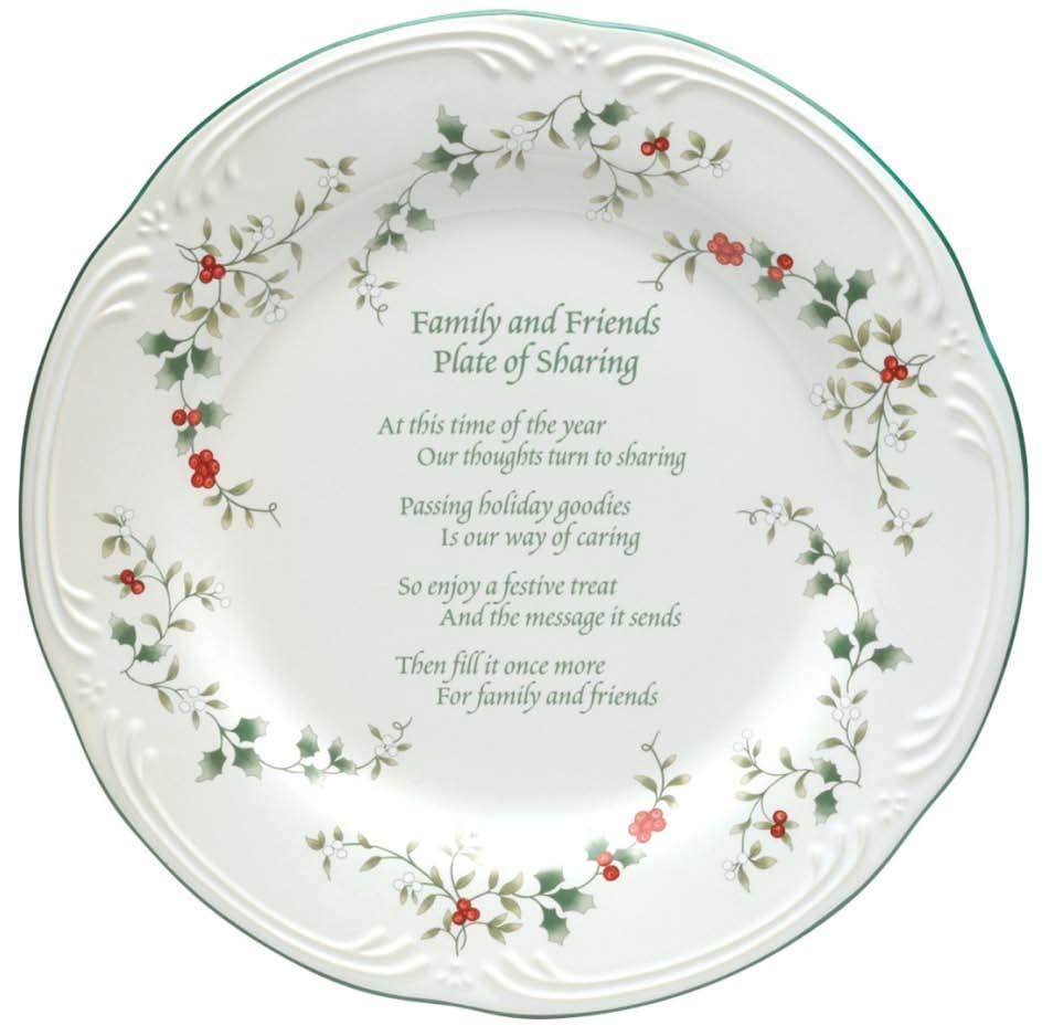 Friends & Family Plate of Sharing The holidays are a time of giving and sharing.