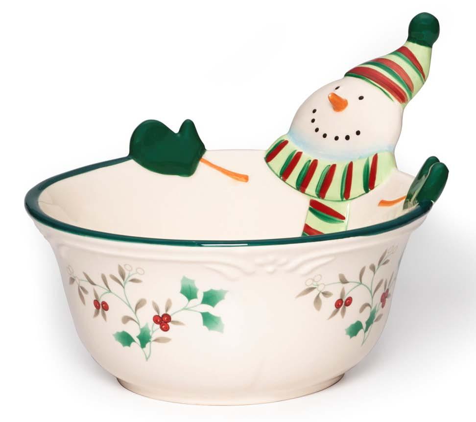 Snowman All Purpose Bowl The Pfaltzgraff Winterberry Snowman All Purpose Bowl will make a festive addition to your table.