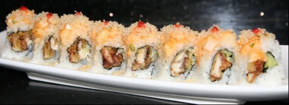 Chef's Special Rolls (continued) SS-11 Arapahoe Roll * Eel tempura, cucumber with spicy $14.