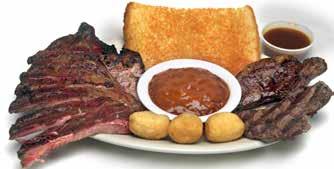 95 Steak and Ribs Our Succulent Pork Spareribs combined with Top Sirloin Steak and Char-Broiled as you wish 24.50 Substitute Baby Back Ribs 2.