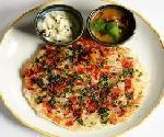 00 (Dosa stuffed with braised silver chard and red onions, bell peppers) Grandma s Basil Chutney Dosa (V) $9.