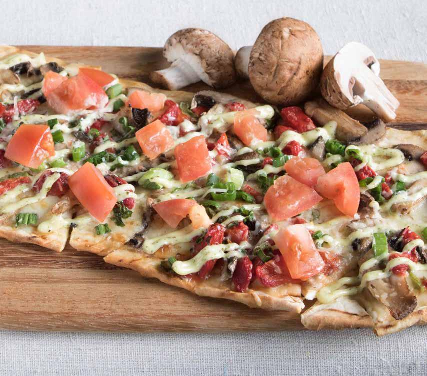 Flatbreads Pete s homemade dough recipe gives our flatbreads a unique and light taste, which partners perfectly with our delicious toppings.