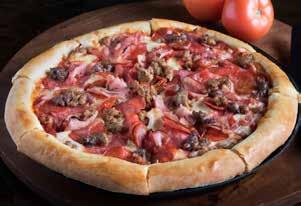 taste you won t want to miss! HAWAIIAN LUAU An exciting combo of tropical delights make this pizza one of our most popular. Canadian bacon, pepperoni, mushrooms and luscious Hawaiian pineapple.