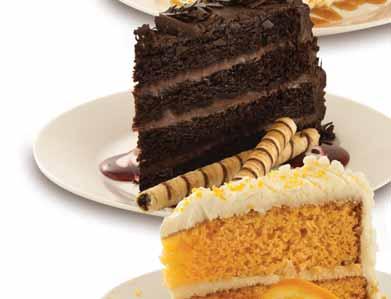 ..2/14 sl Four rich, dark chocolate, melt-in-your-mouth cake layers are stacked high with alternating layers of decadent chocolate mousse.