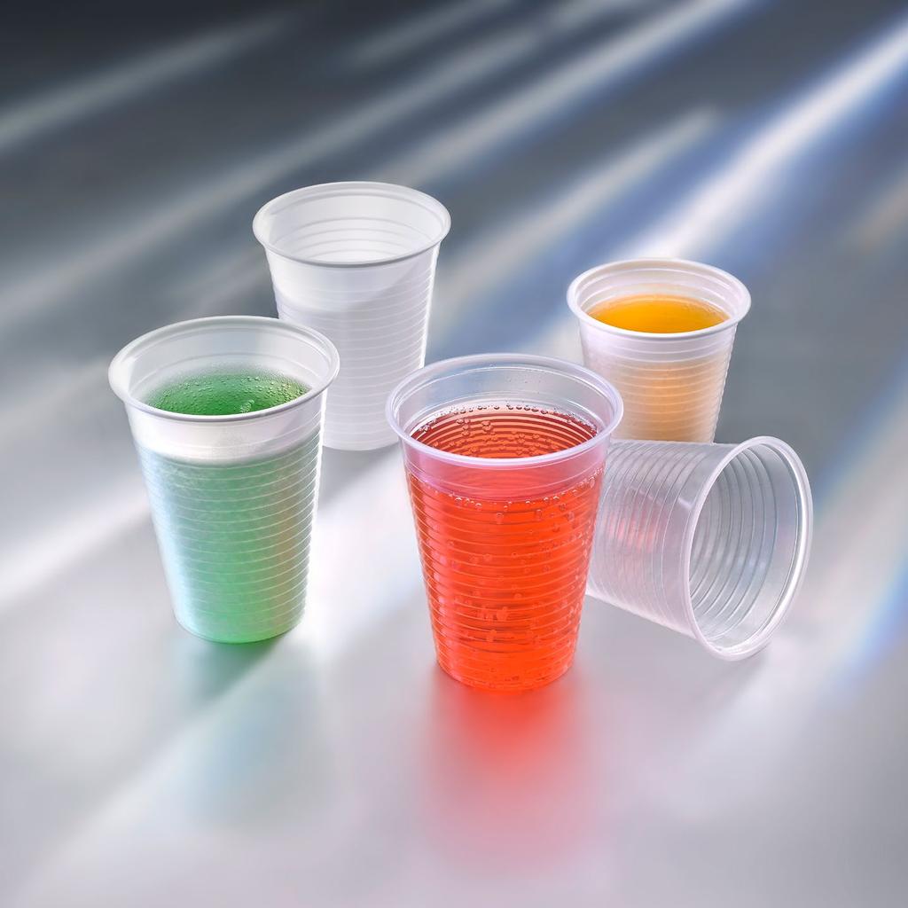 COLD DRINK CUPS Ideal for cold drinks, our cups have a classic cool look and lightweight. Make your choice from white or translucent drinking cups to help quench any thirst.