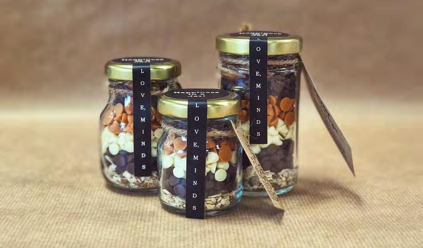 HAPPINESS IN A JAR YOUR KEY TO HAPPINESS 1 2 3 TRIPLE CHOCOLATE TREAT BERRY CRUNCH CRAZY