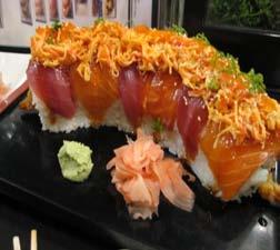 15 Spicy tuna, krab meat, and avocado roll topped with tuna, avocado, and tobiko 22. Mexico City 9.75 Spicy krab meat and cucumber roll topped with avocado and spicy 23. Shrimp Killer 12.