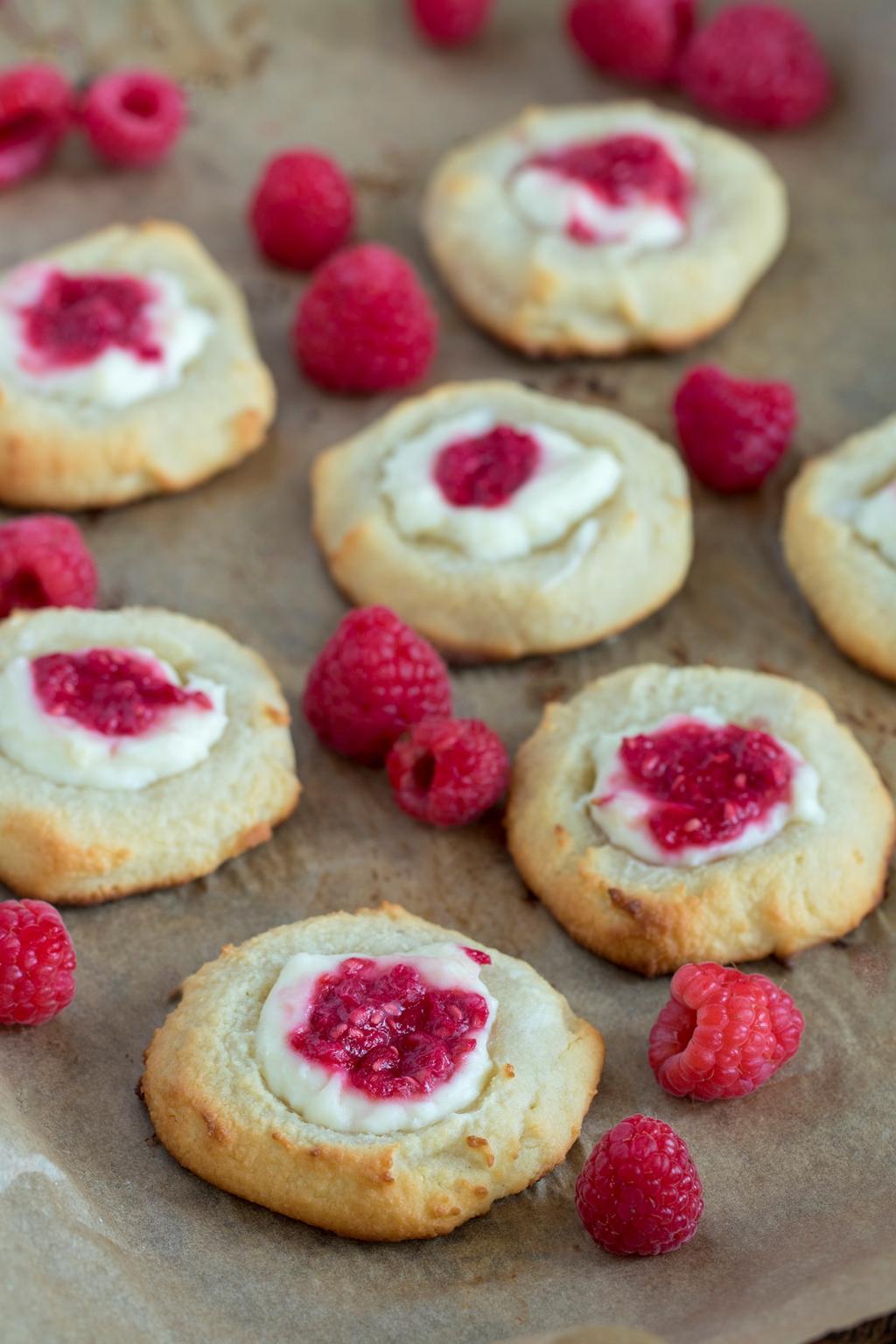 Raspberry Danish Cookies All your favorite things about Danishes turned into bite-sized, baked-toperfection cookies! Sweet, tart and delightfully dense! nutrition per 2 cookies 4 oz.