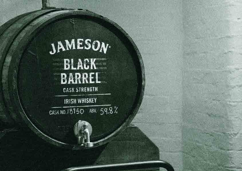 Guests will get the chance to fill their own bottle of cask strength Jameson Black Barrel, straight from a live bourbon barrel and