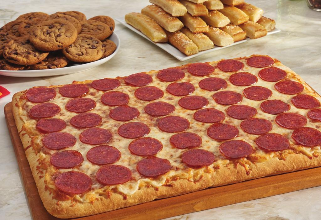 SIGNATURE KITS Makes a Meal Family Meal Kit A pizza feast for the whole family, includes a side and a dessert! Makes one Big!